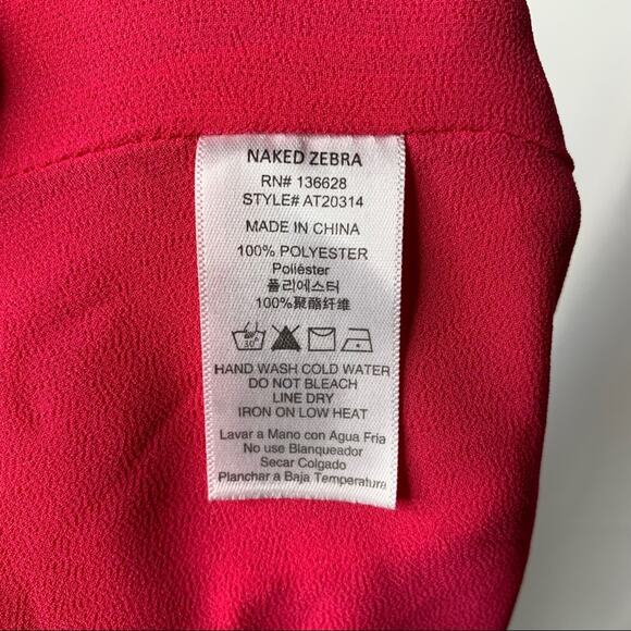 Naked Zebra Braided Racerback Strap Layered Tank Sz Small - Picture 6 of 6